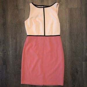 LOFT color block pencil dress